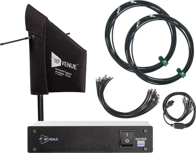 5 Channel Wireless Mic Pack, Diversity Fin Antenna