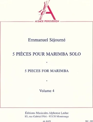5 Pieces For Marimba - Vol. 4