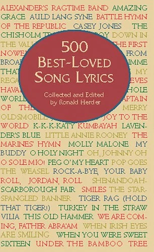 500 Best-Loved Song Lyrics