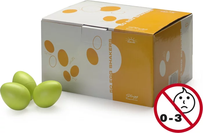 Box of 50 plastic egg shakers
