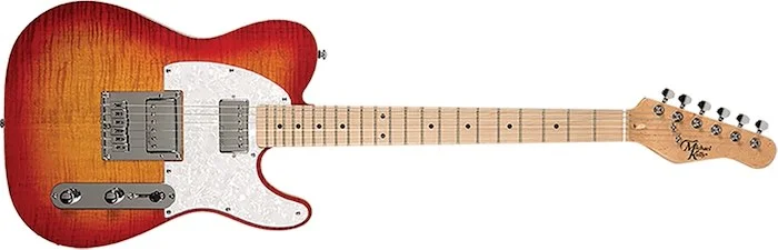53DB Cherry Sunburst Electric Guitar - Great 8 Boutique Mod; Maple Fretboard
