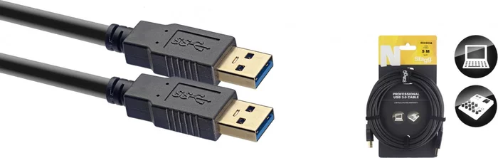 N series USB 3.0 cable, USB A/USB A (m/m), 5 m (16')