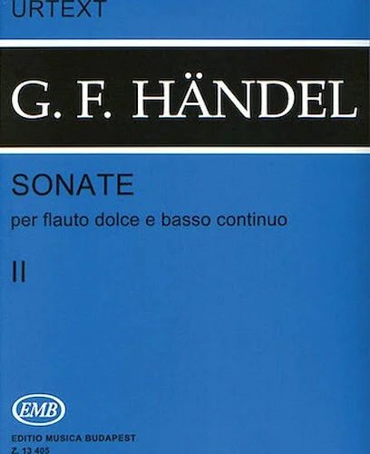 6 Sonatas for Flute and Basso Continuo - Volume 2 - Flauto Traverso