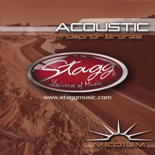 Stagg Medium AC-1356-PH Phosphor Bronze Strings for Acoustic Guitar