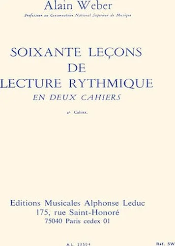 60 Lecons De Lecture Rythmique - Volume 2