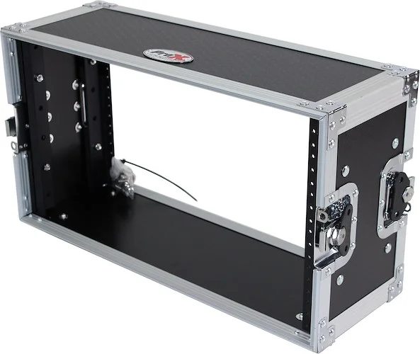 6U Deluxe Effects Rack 7 In Deep Rail to Rail | W-Handles