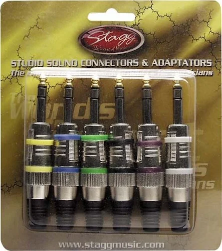 6x Pro stereo phone plugs