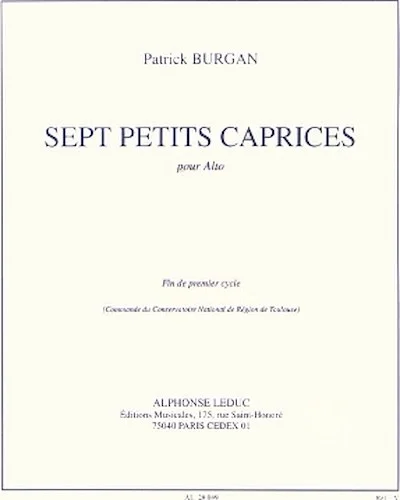 7 Petites Caprices (viola Solo)