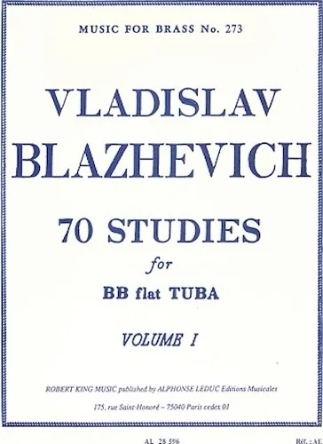 70 Studies for Bb Tuba - Volume I