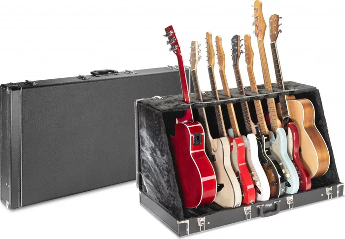 Universal guitar stand case for 8 electric or 4 acoustic guitars