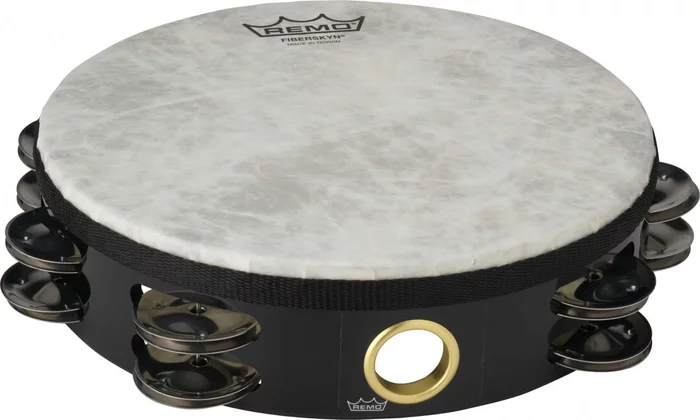 08" Tambourine with 2 Rows of 8 jingles - Pretuned - High pitch
