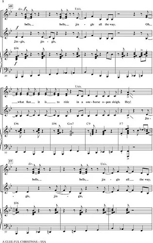 A Glee-ful Christmas - (Choral Medley)