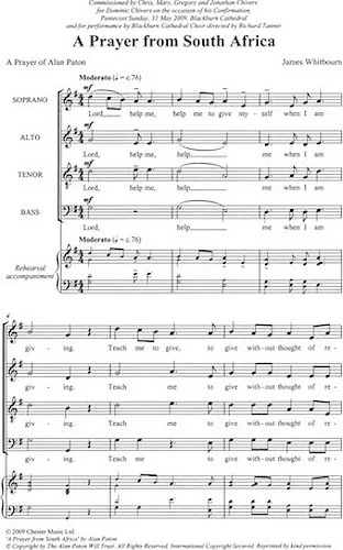 A Prayer from South Africa - A Prayer of Alan Paton