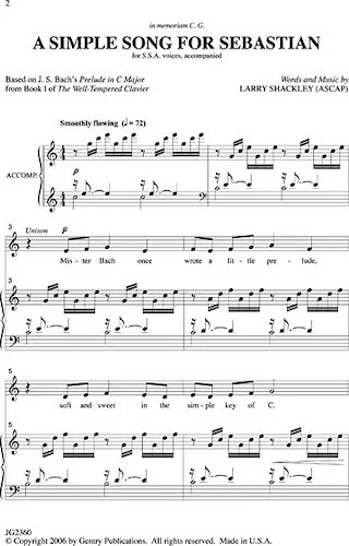 A Simple Song for Sebastian