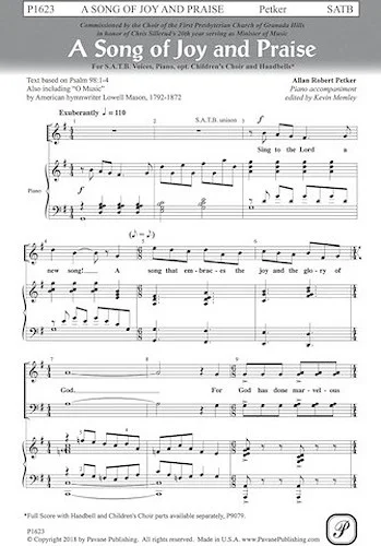 A Song of Joy and Praise