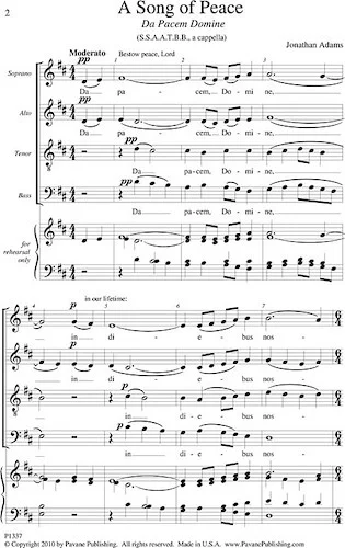 A Song of Peace - (Da Pacem Domine)
