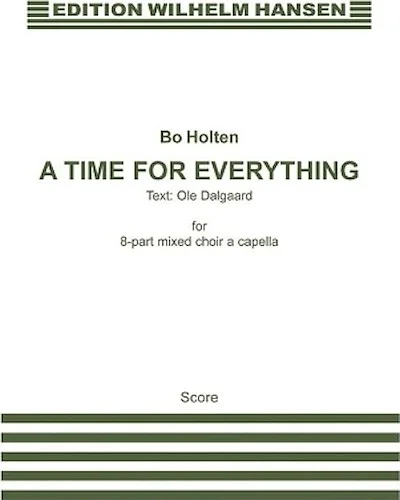 A Time for Everything