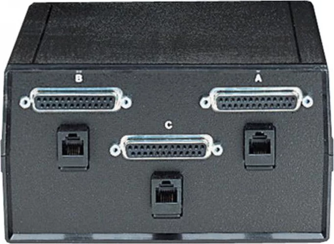 ABC Dual Switch, DB25 and DB25 for RS-232, Chassis