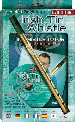 Absolute Beginners Irish Tin Whistle - DVD Pack (includes D whistle, instruction book and demonstration DVD)