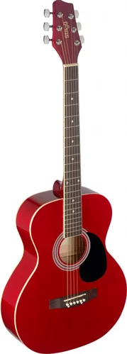 4/4 red auditorium acoustic guitar with linden top