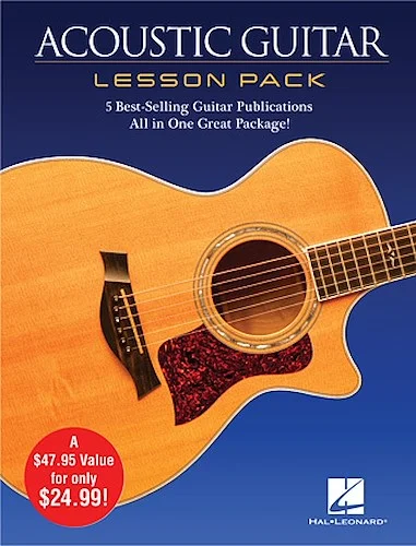 Acoustic Guitar Lesson Pack - 5 Best-Selling Guitar Publications in One Great Package!
4 Books and 1 DVD