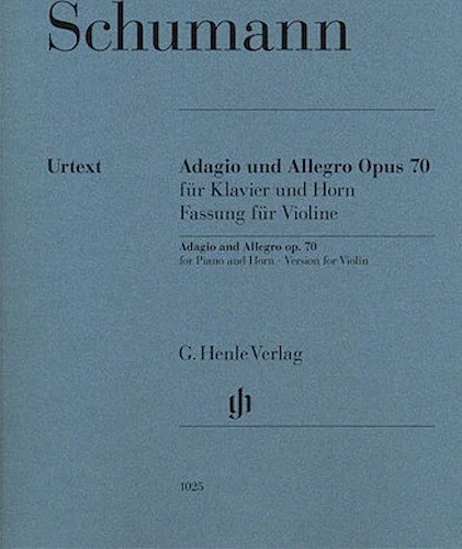 Adagio and Allegro, Op. 70 - With Marked and Unmarked String Parts