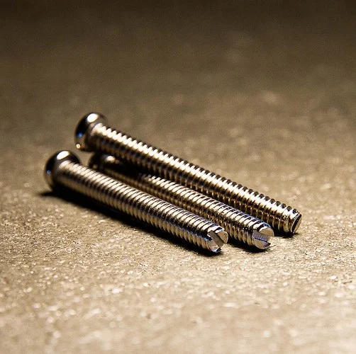Advanced Plating Intonation Screws for Telecaster® with Slotted End<br>