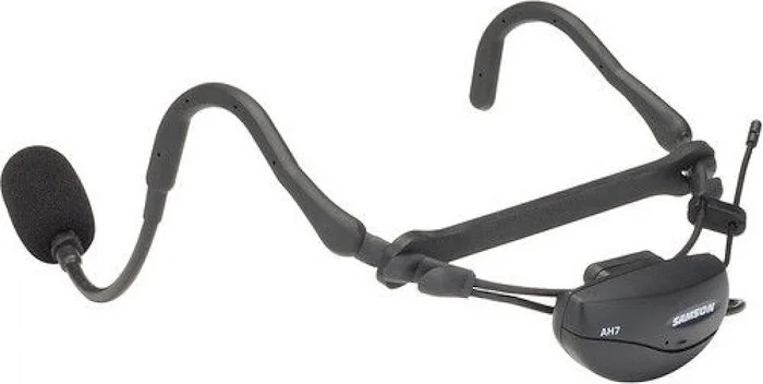 AH7 Transmitter with Samson Qe fitness headset mic