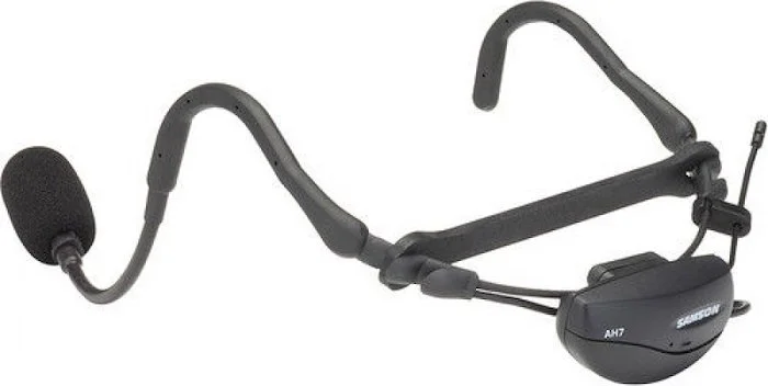 AH7 Transmitter with Samson Qe fitness headset mic