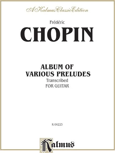 Album of Various Preludes Transcribed for Guitar