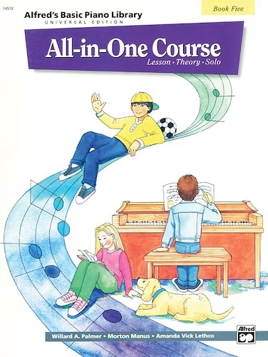 Alfred's Basic All-in-One Course Universal Edition, Book 5: Lesson * Theory * Solo
