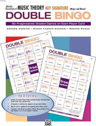 Alfred's Essentials of Music Theory: Double Bingo Game -- Key Signature: Major and Minor