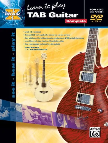 Alfred's MAX™ TAB Guitar, Complete: See It * Hear It * Play It