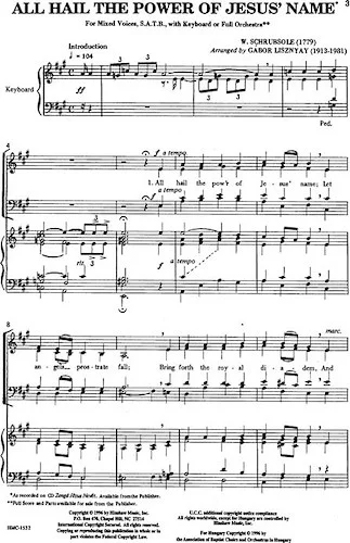 All Hail the Pow'r of Jesus's Name