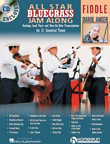 All Star Bluegrass Jam Along - Backups, Lead Parts and Note-for-Note Transcriptions for 21 Essential Tunes