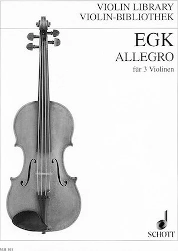 Allegro - for 3 Violins - Score and Parts