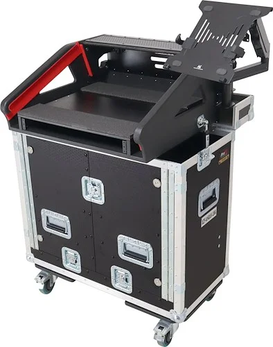 Allen and Heath QU-6 Flip-Ready Hydraulic Console Easy Retracting Lifting Case W/Standard Laptop Arm by ZCASE