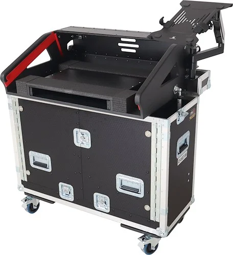 Allen and Heath QU-7 Flip-Ready Hydraulic Console Easy Retracting Lifting Case W/Standard Laptop Arm by ZCASE