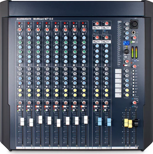 8 Mic Line + 2 stereo rack mount mixer, 6 aux send