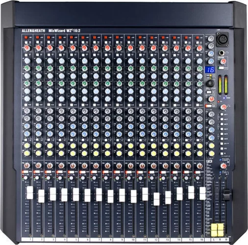 16 Mic Line + 2 stereo rack mount mixer, 6 aux sen