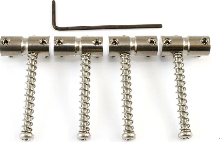 Allparts Bass Bridge Saddles<br>Nickel