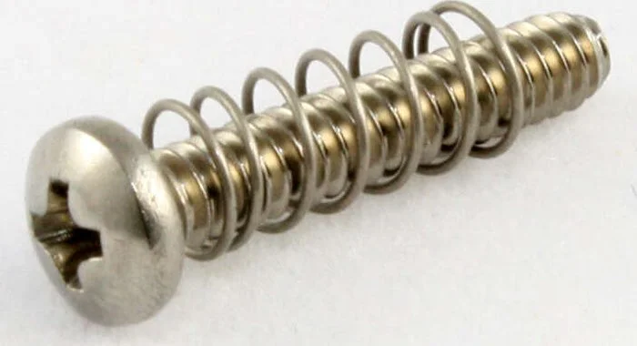 Allparts Bridge Length Screws<br>Stainless Steel, Pack of 6