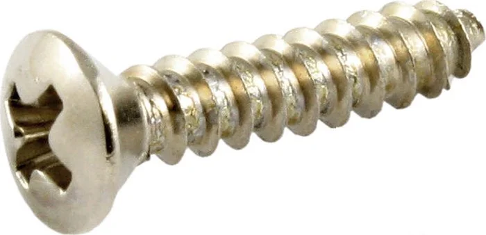 Allparts Long Pickguard Screws<br>Nickel, Pack of 20