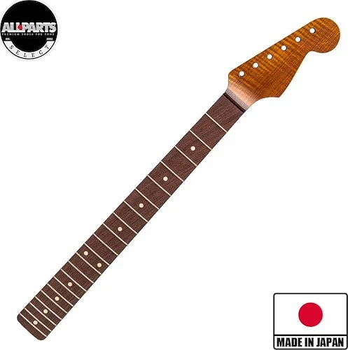 Allparts Select Tribute Series "Pride and Joy" Replacement Strat Neck AAA+ Roasted Flame Maple - Licensed by Fender