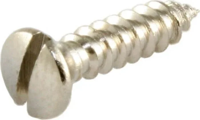 Allparts Slot Head Pickguard Screws<br>Nickel, Pack of 100
