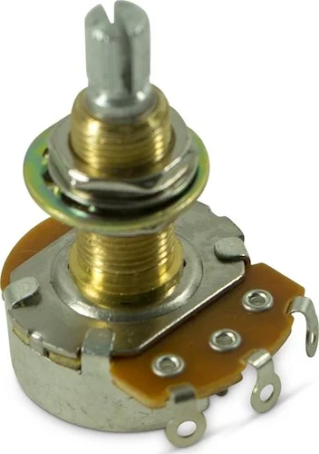 Alpha Left Hand Or Reverse Taper Potentiometer 500 kohm - Long Bushing  (100)