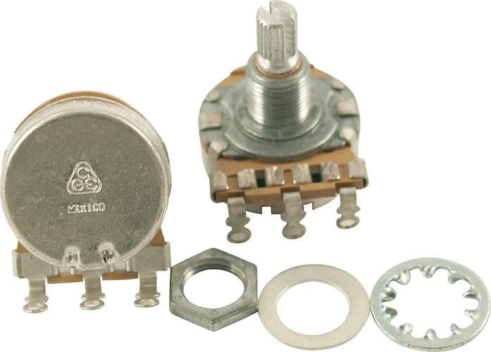 Alpha Potentiometer 50 kohm - Audio Taper - Split Shaft - Standard Bushing (100)