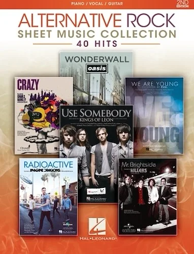 Alternative Rock Sheet Music Collection - 2nd Edition - 40 Hits