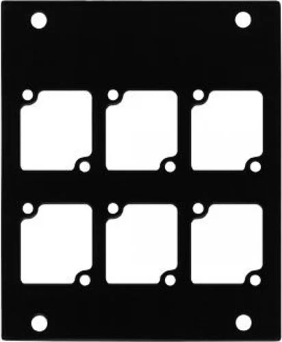 Aluminum P Panel with 6 Connectrix cutouts