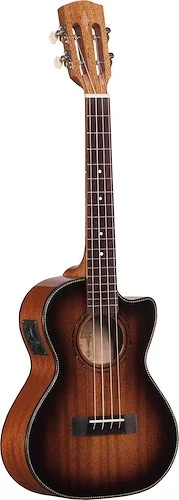 Alvarez Artist Tenor Ukulele Herringbone SHB Ac. Elec w/EQ&Tuner Solid Mah Top